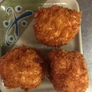 Deep fried shrimp balls from the dim sum cart
